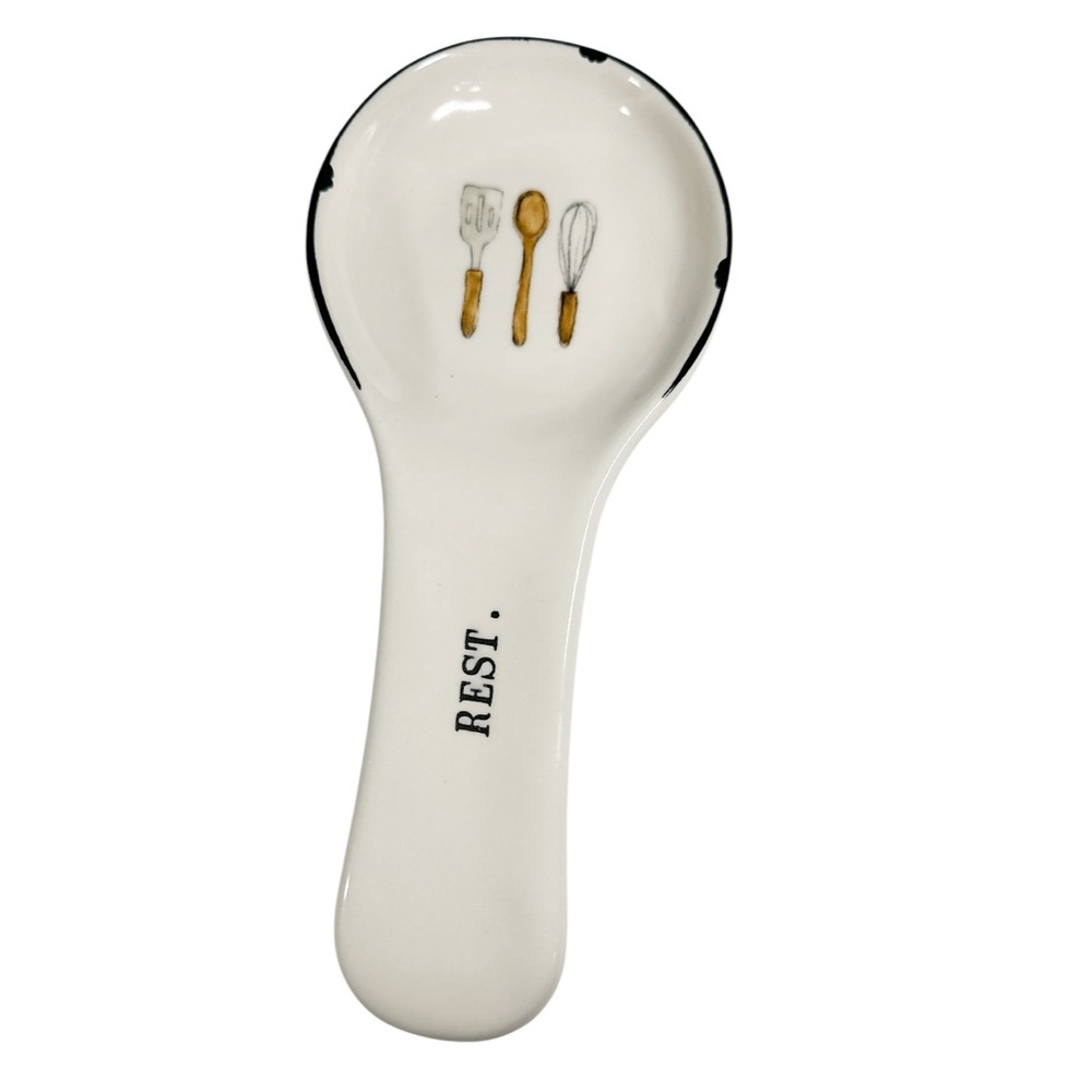 NEW Rae Dunn REST Farmhouse Design SPOON REST